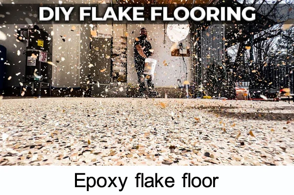 Epoxy flake floor