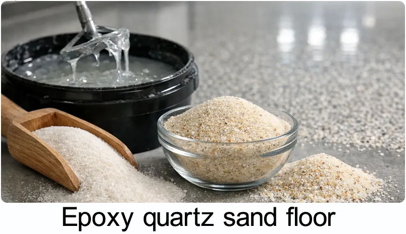 Epoxy quartz sand floor